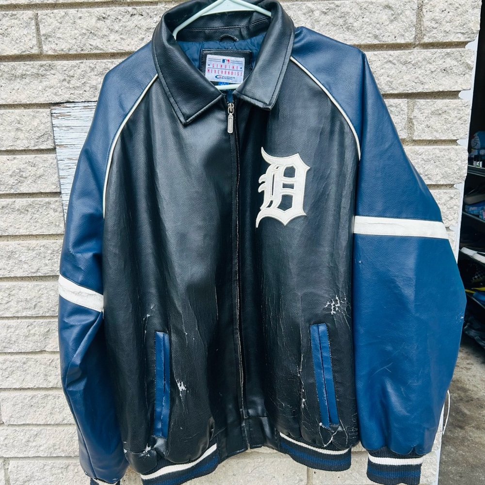 Detroit tigers leather jacket